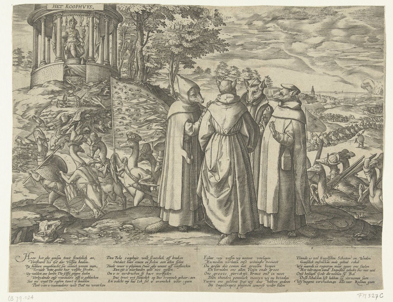 The Geese Chase Away the Foxes, ca. 1572 by Anonymous