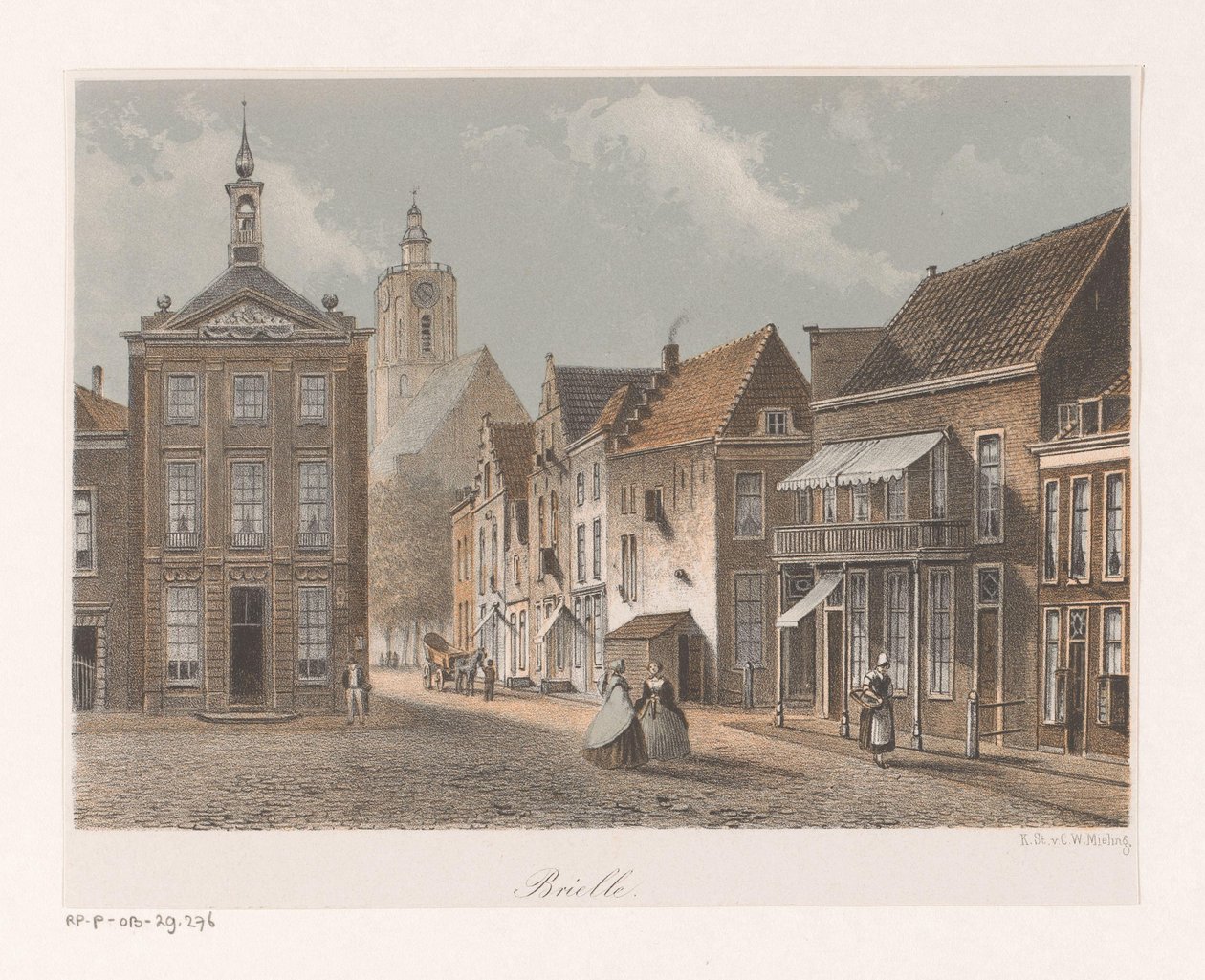 View of a Street in Brielle by Anonymous
