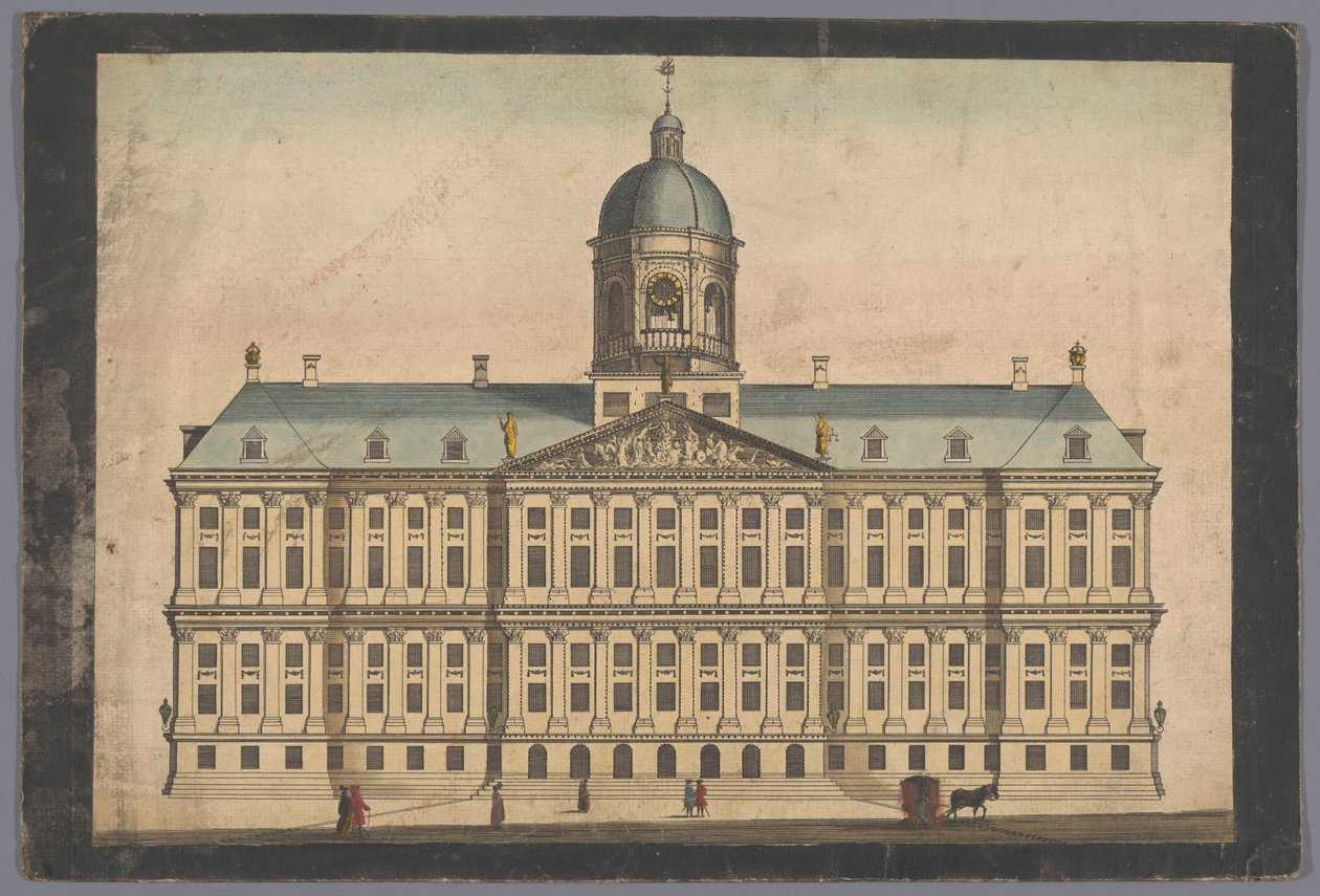 View of the Town Hall in Amsterdam by Anonymous
