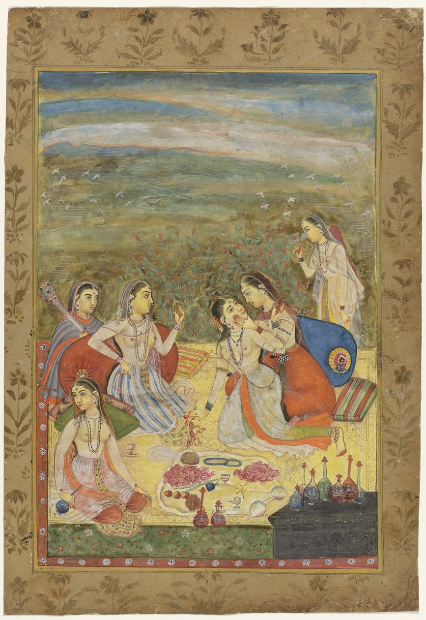 Group of Six Women in a Landscape by Anonymous