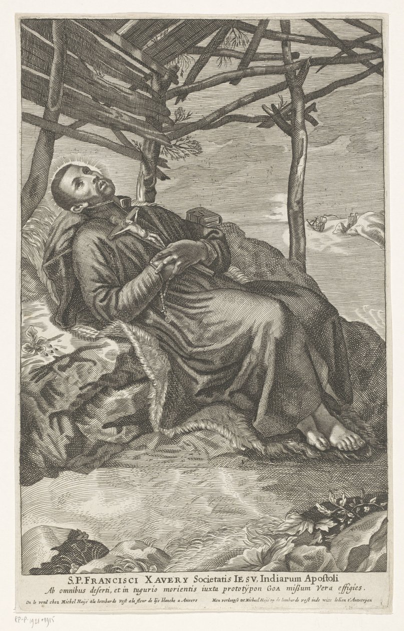 Saint Francis Xavier on His Deathbed by Anonymous