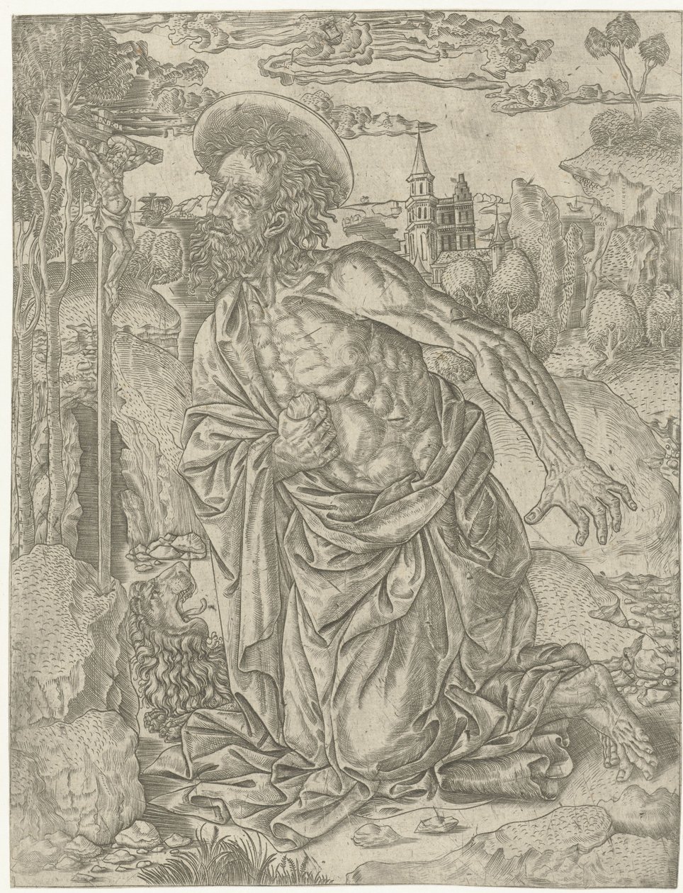 Saint Jerome Doing Penance in the Desert by Anonymous