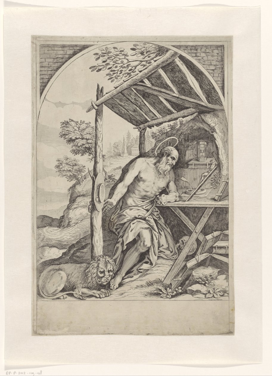 Saint Jerome in the Wilderness by Anonymous