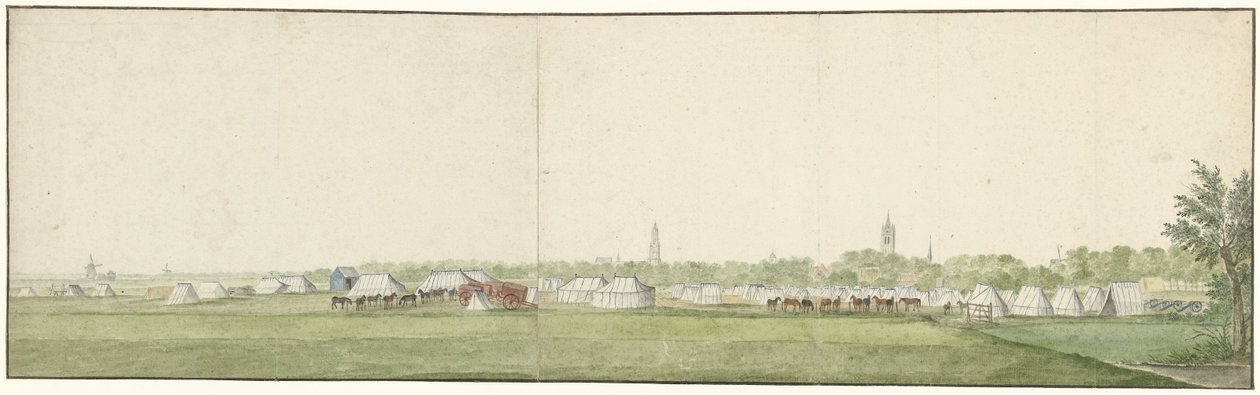 The Flying Army of the Patriots, Near Delft by Anonymous