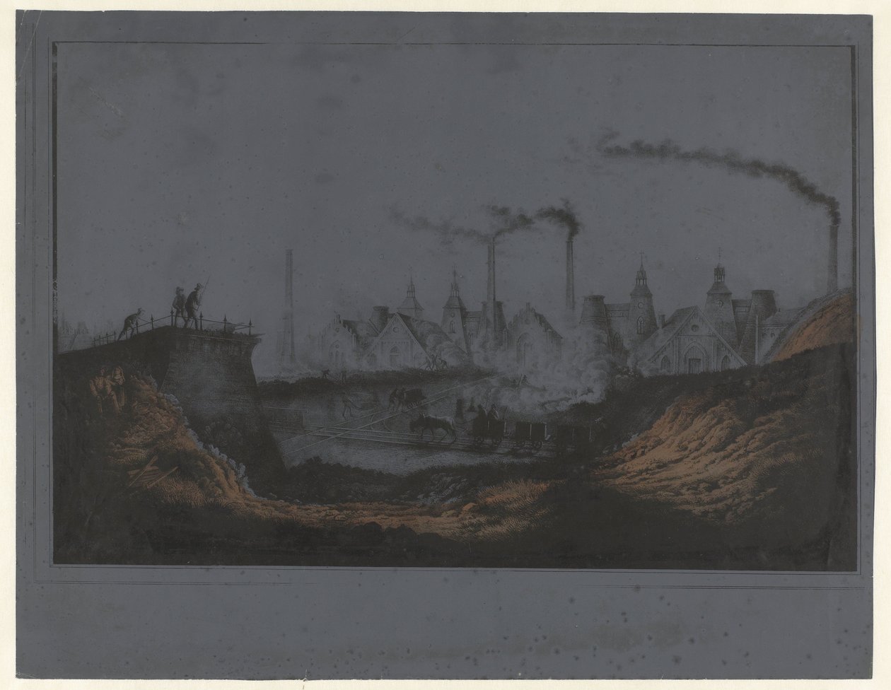 Coal Factories in Königshütte by Anonymous