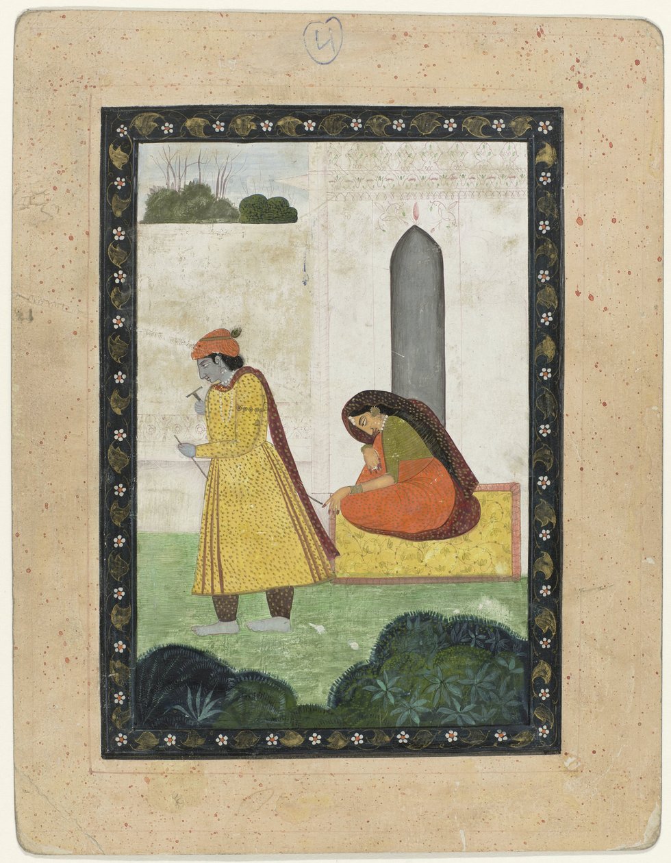 Krishna Leaves Radha by Anonymous