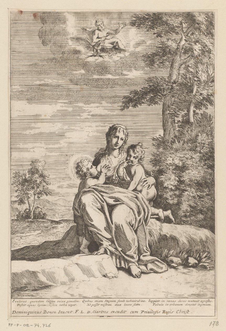 Latona with Diana and Apollo on Delos by Anonymous