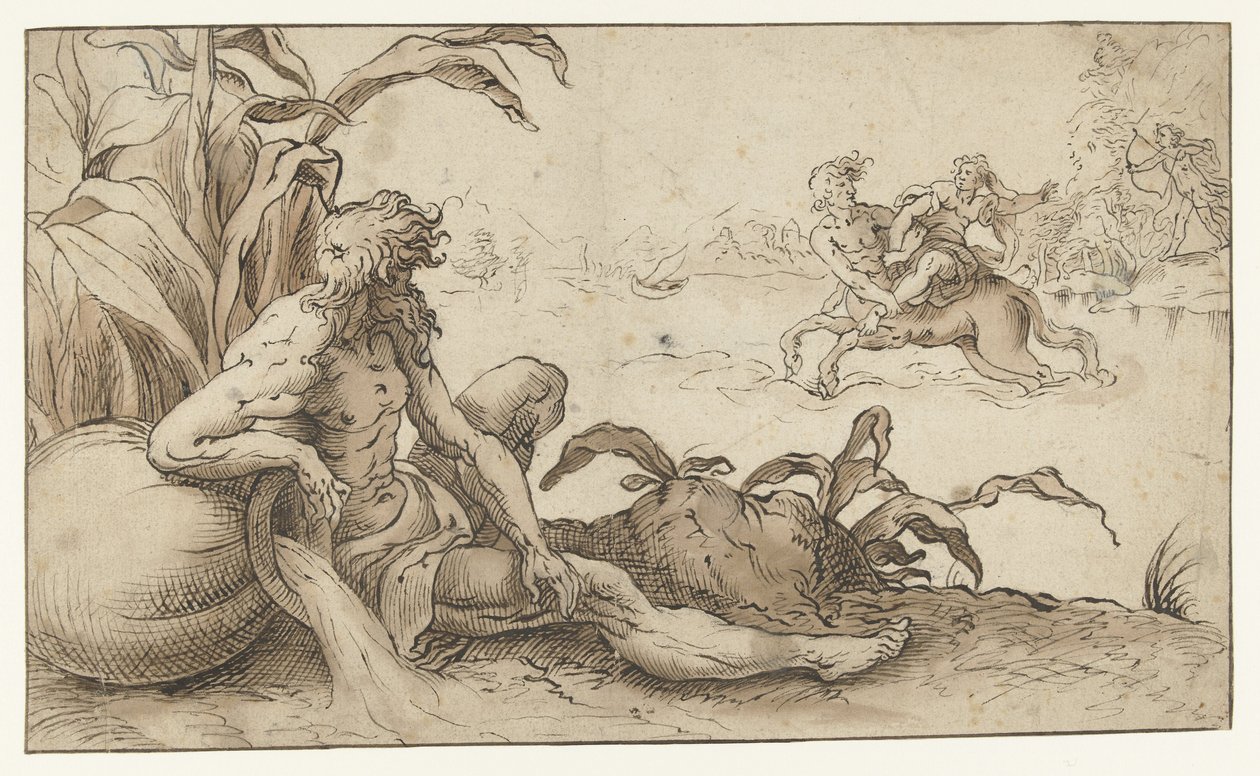 Abduction of Deianira by Nessus by Anonymous