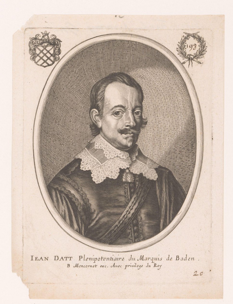 Portrait of Jean Datt by Anonymous