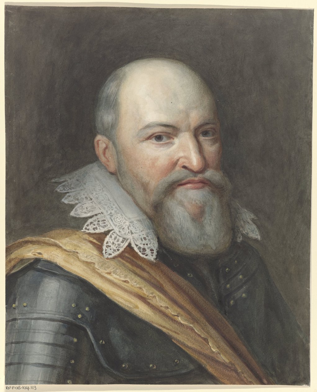 Portrait of Justinus, Count of Nassau by Anonymous
