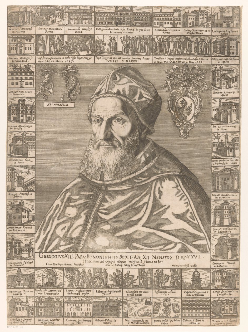 Portrait of Pope Gregory XIII by Anonymous