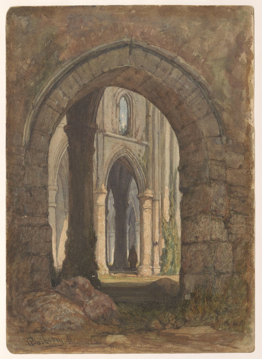 Ruins of a Gothic Church by Anonymous