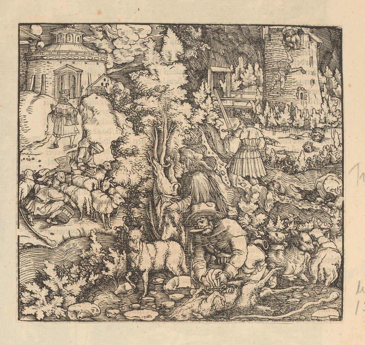 Shearing, Milking, and Slaughtering of Sheep by Anonymous
