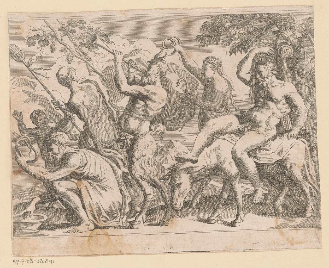 Silenus with Satyrs and Maenads by Anonymous