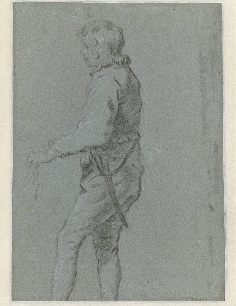 Standing Young Man, Facing Left by Anonymous