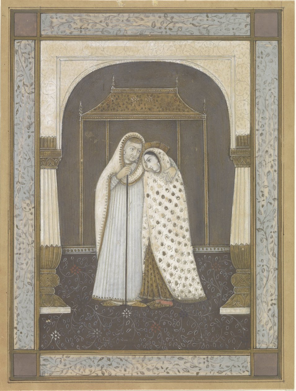 Standing Old and Young Woman by Anonymous