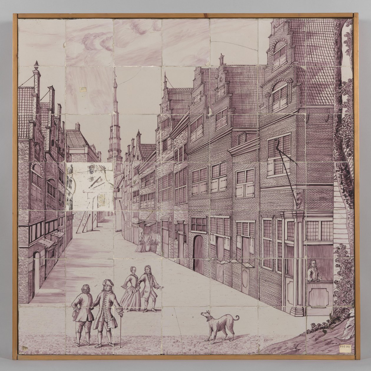 Tile Panel of 49 Tiles by Anonymous