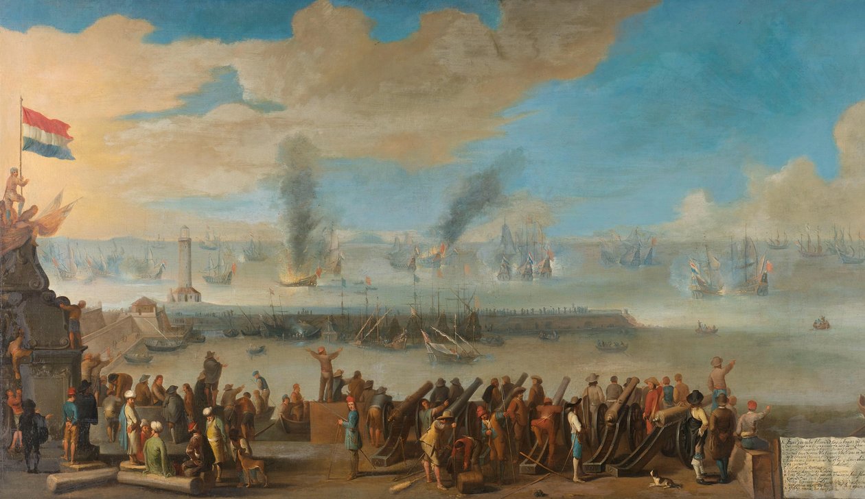 The Battle near Livorno (14 March 1653) by Anonymous