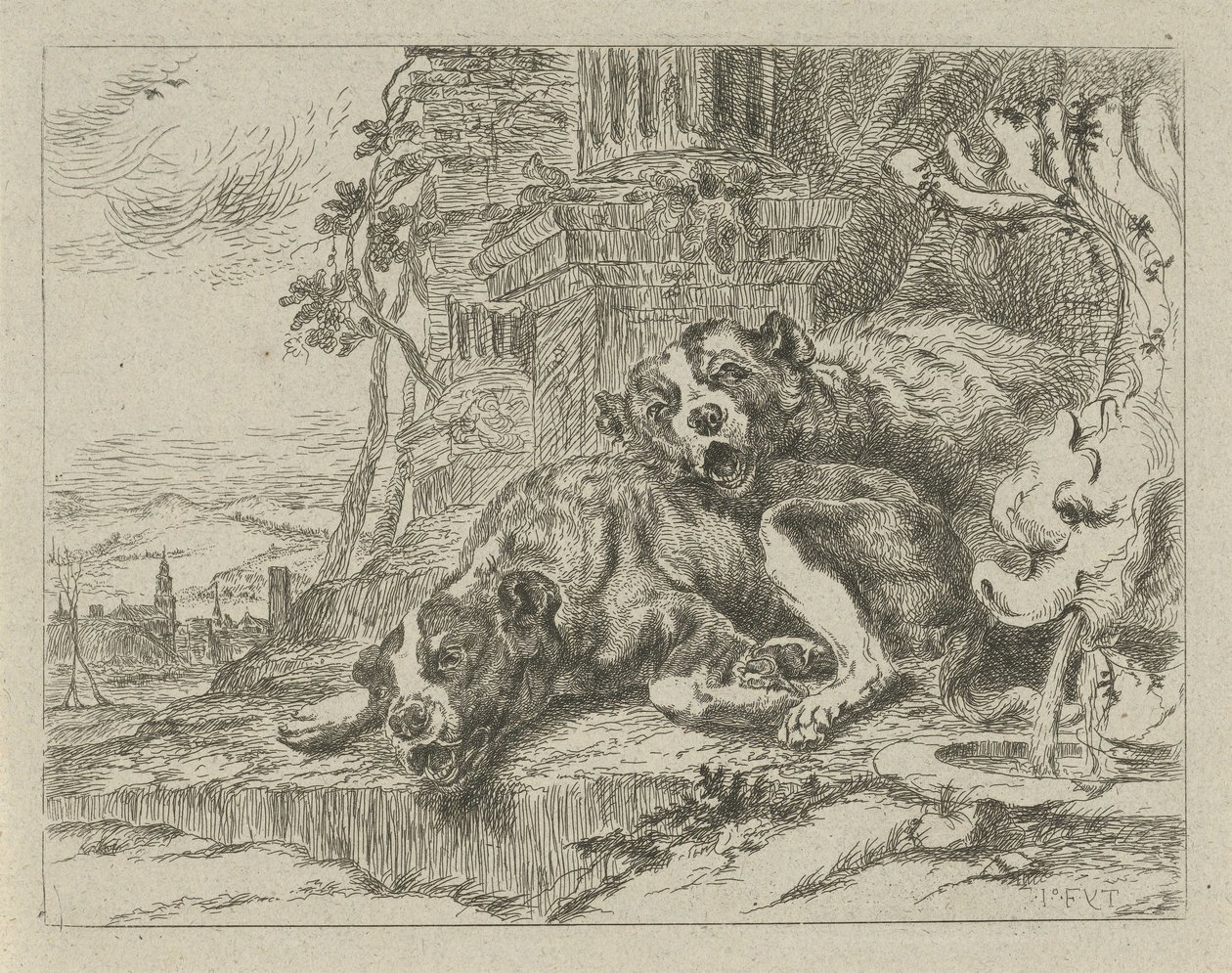 Two Lying Dogs by Anonymous