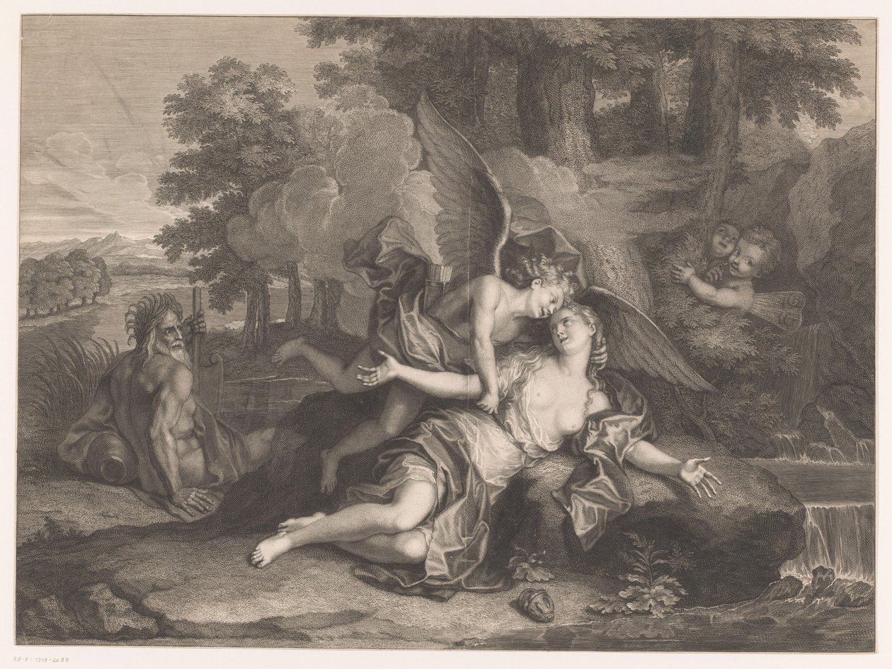 Venus Comforted by Amor by Anonymous