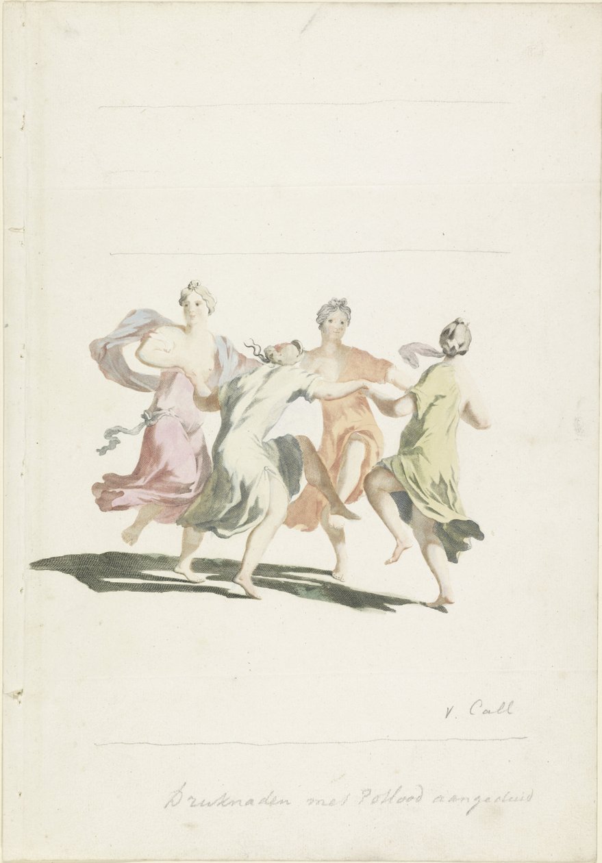 Four Dancing Women by Anonymous