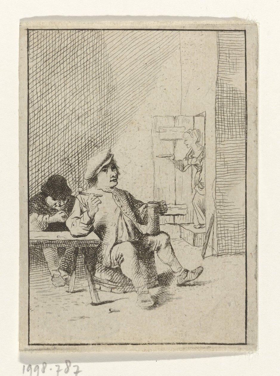 Violinist by a Couple at a Table (The Concert) by Anonymous