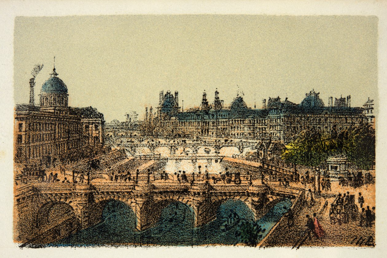 Paris 1874: Le Pont Neuf by Anonymous Anonymous