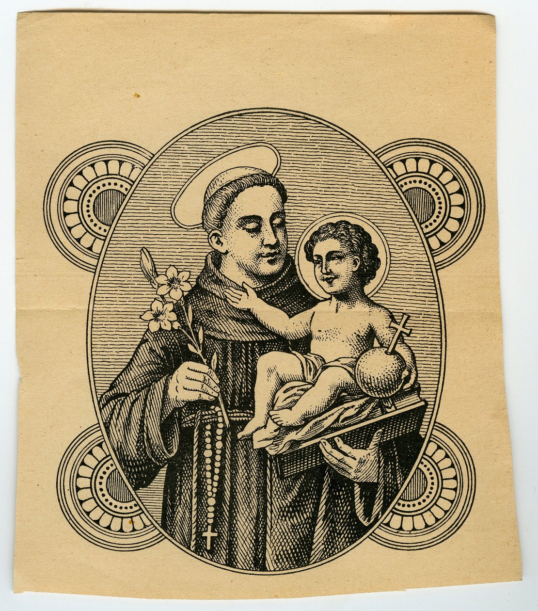 Pious image: Saint Anthony of Padua by Anonymous Anonymous