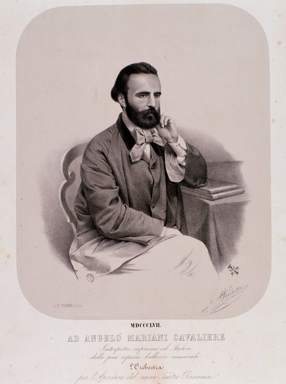 Portrait of Angelo Mariani by Anonymous Anonymous