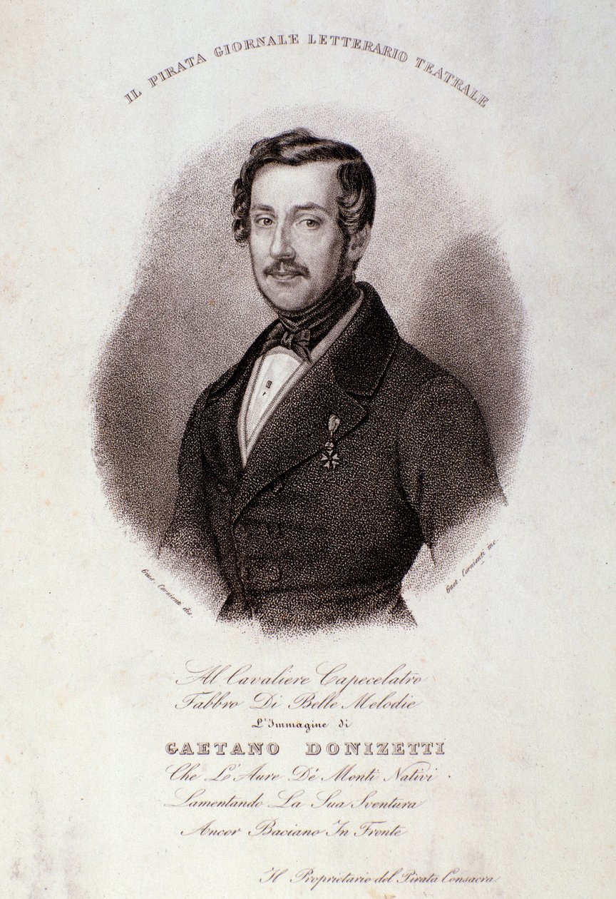 Portrait of Gaetano Donizetti by Anonymous Anonymous