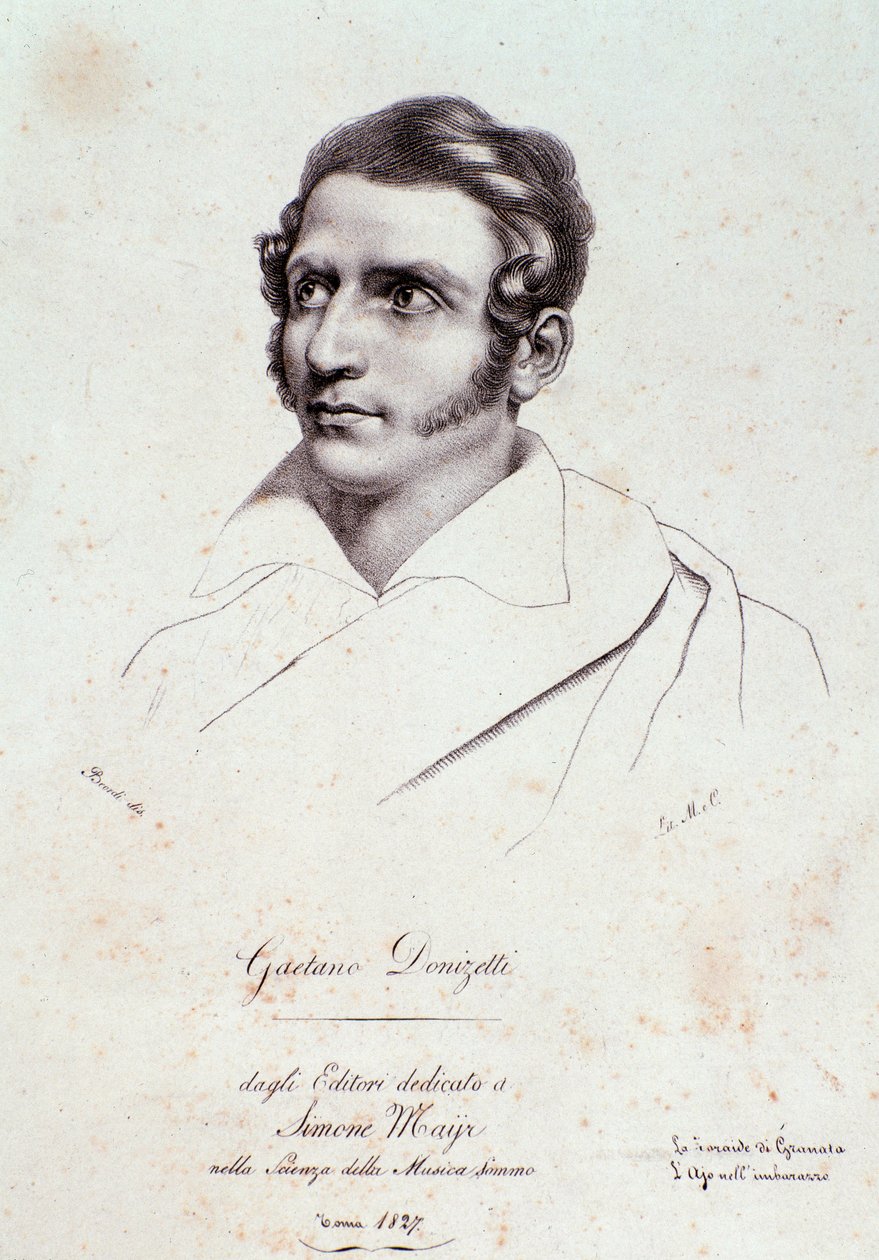 Portrait of Gaetano Donizetti by Anonymous Anonymous