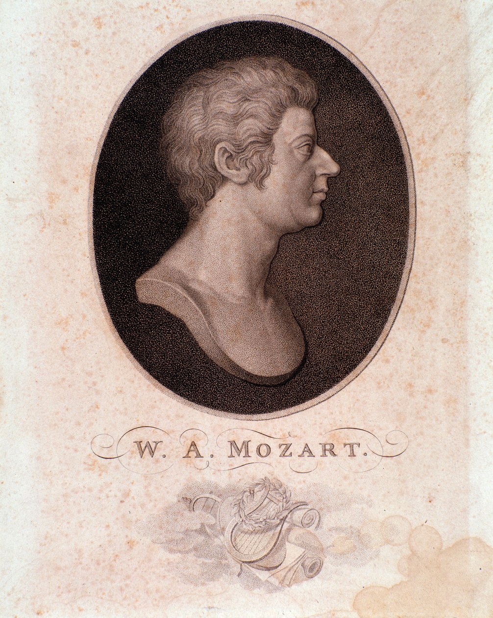 Portrait of Wolfgang Amadeus Mozart (engraving) by Anonymous Anonymous