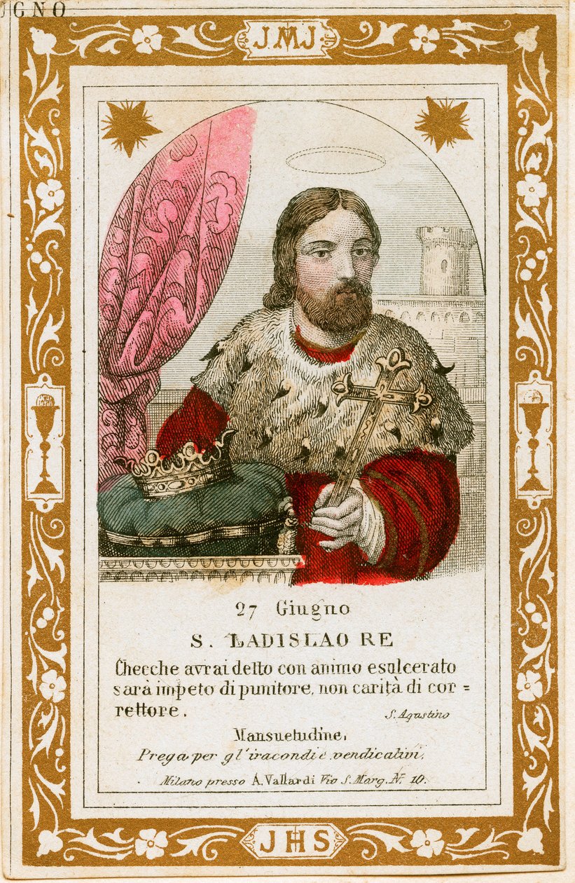 Saint Ladislaus I of Hungary by Anonymous Anonymous