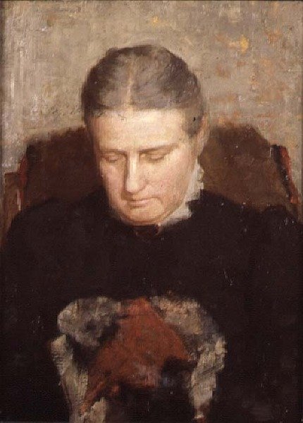Woman Sewing by Anonymous Anonymous