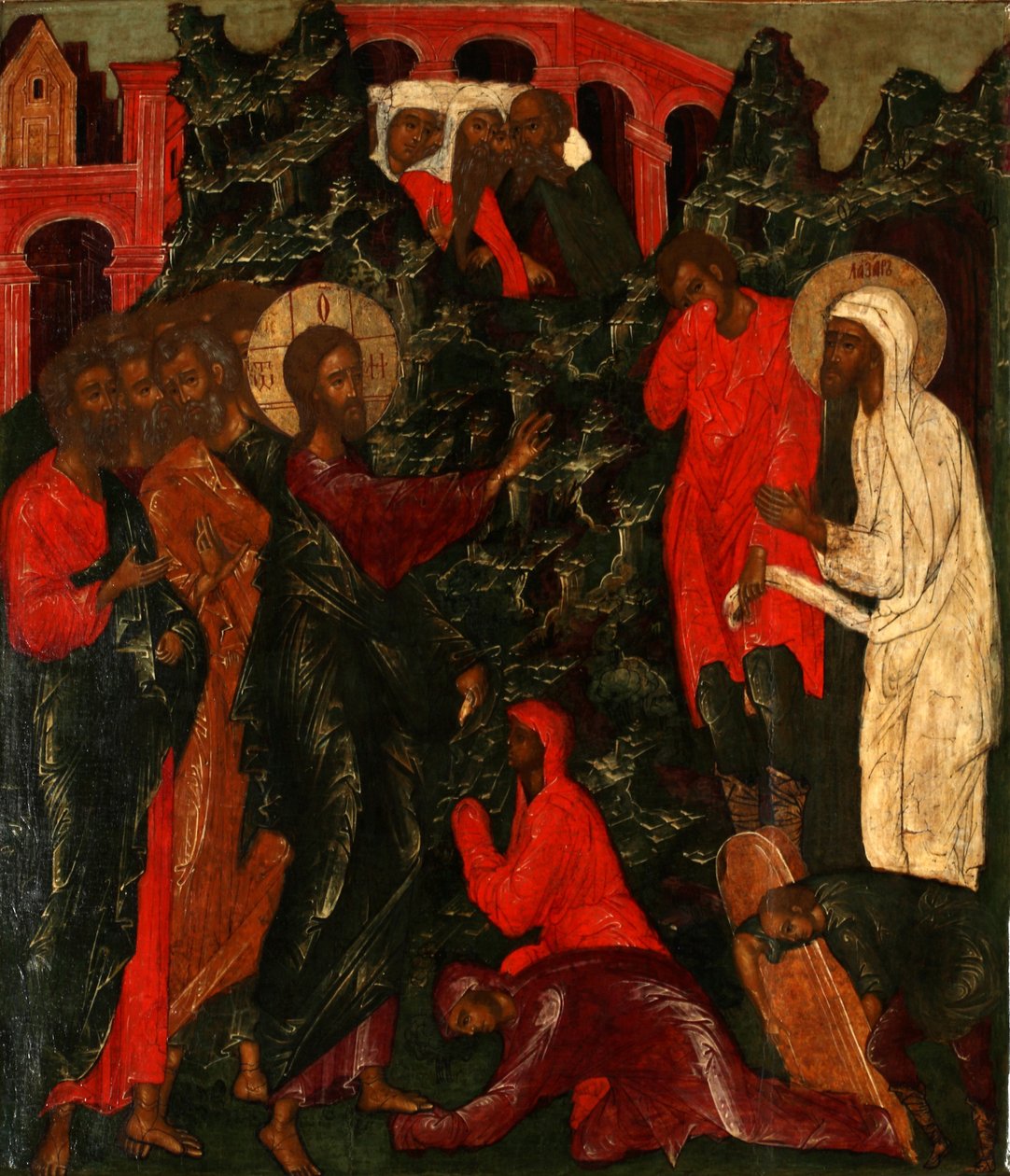 The Raising of Lazarus, 1660s by Anonymous Russian icon painter