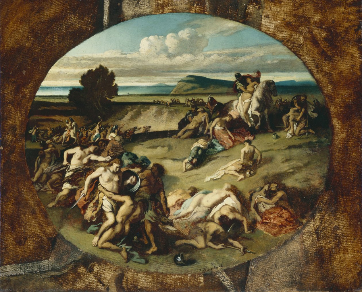 The Battle of the Amazons by Anselm Feuerbach