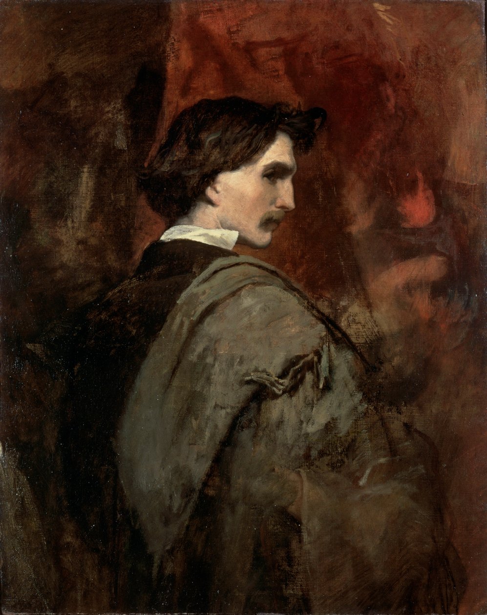 Self-portrait by Anselm Friedrich Feuerbach