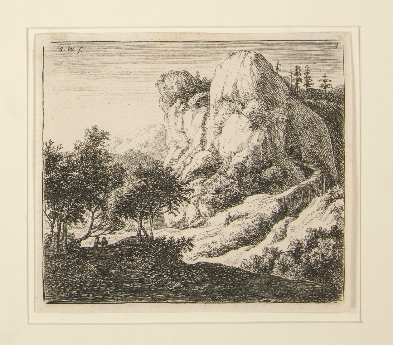 4 Landscapes by Anthonie Waterloo