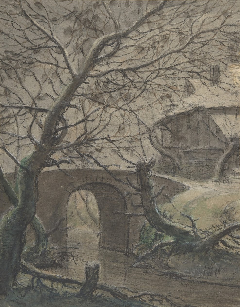 A House Near a Bridge by Anthonie Waterloo