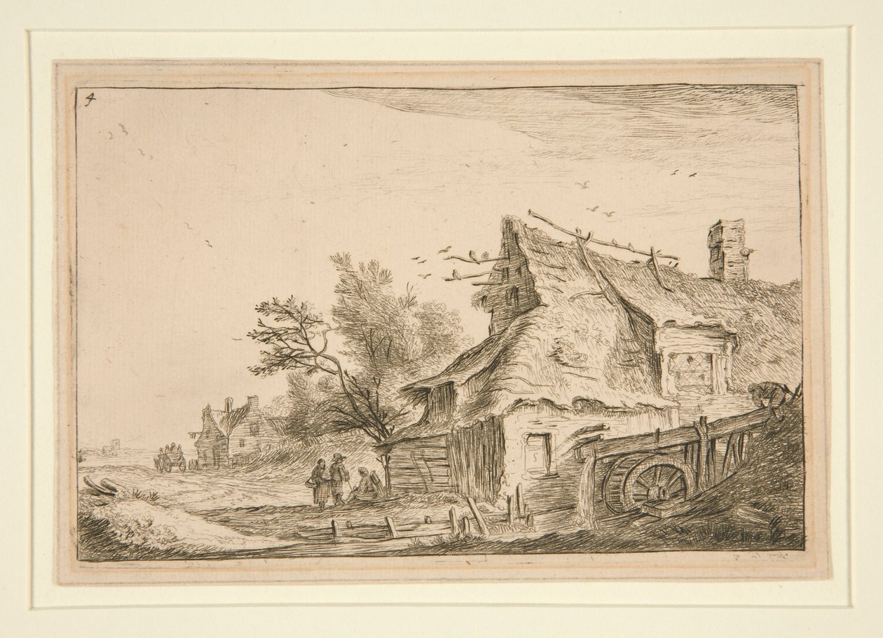 The Village with the Mill by Anthonie Waterloo
