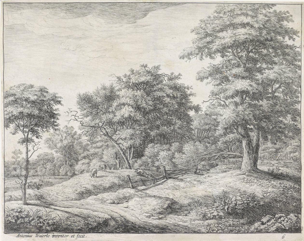 Sleeping Shepherd (Large Landscapes, Series B) by Anthonie Waterloo