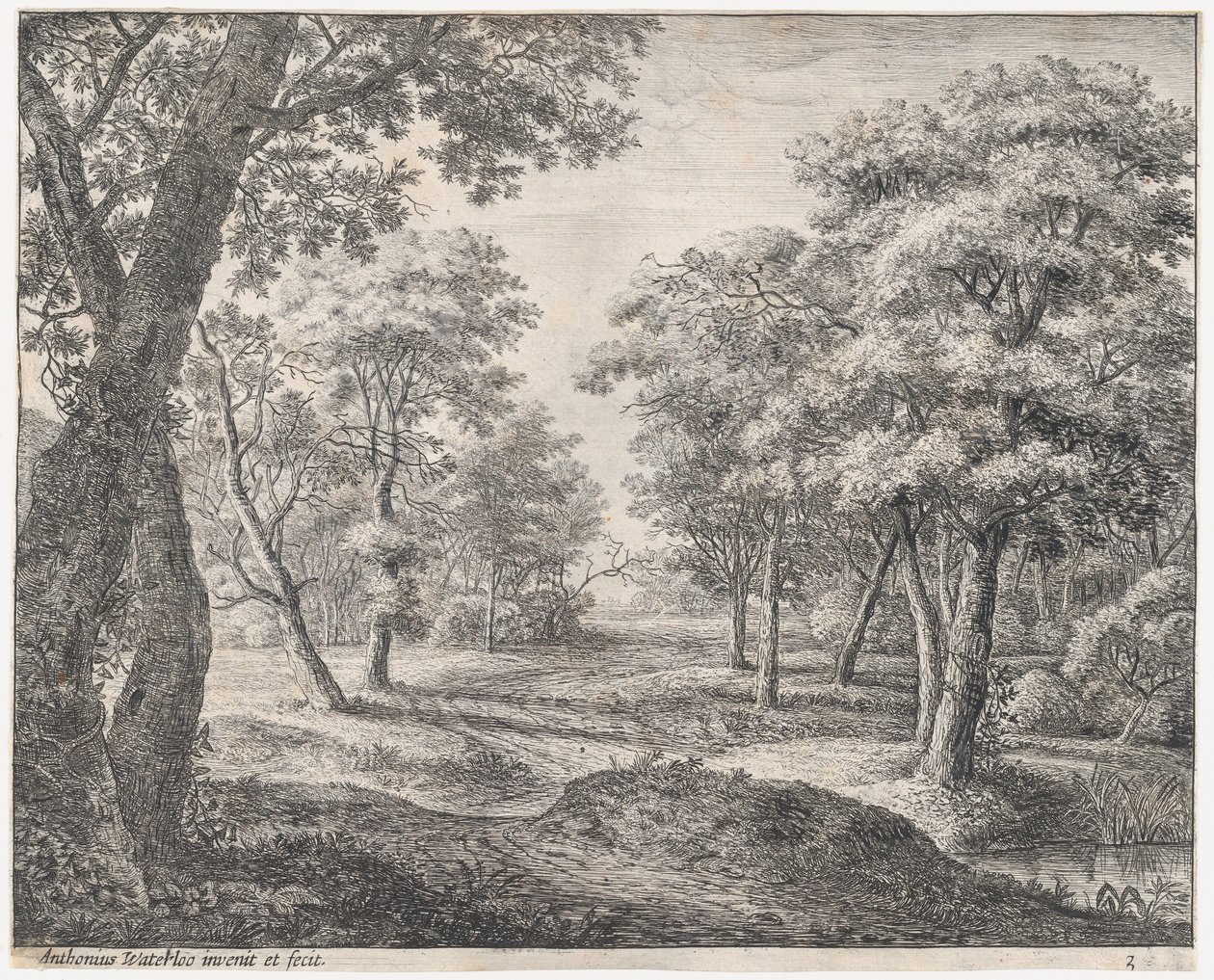 The Road Through the Woods by Anthonie Waterloo