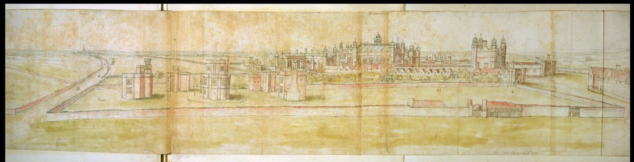 Hampton Court by Anthonis van den Wyngaerde