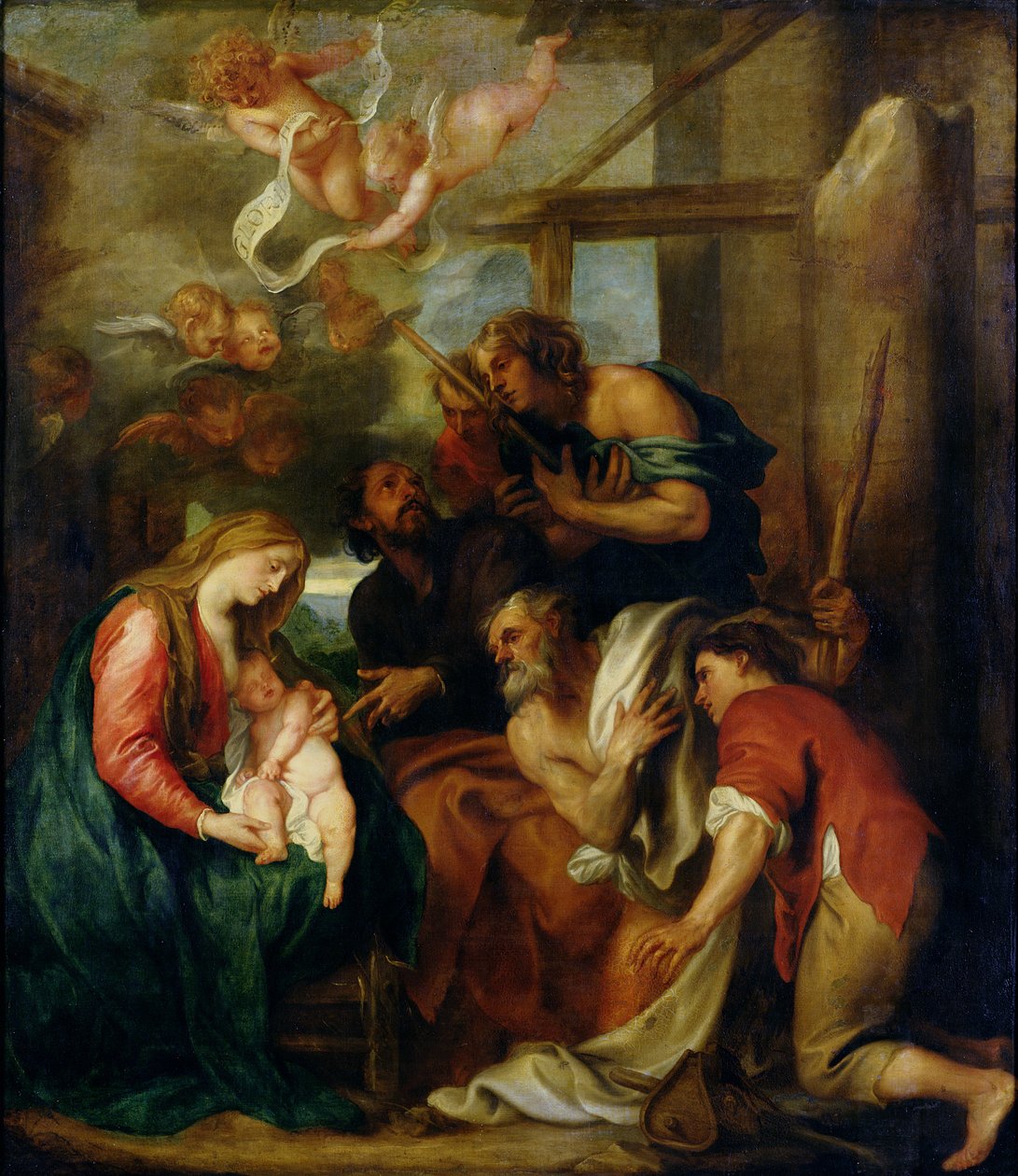 Adoration of the Shepherds by Anthony van Dyck