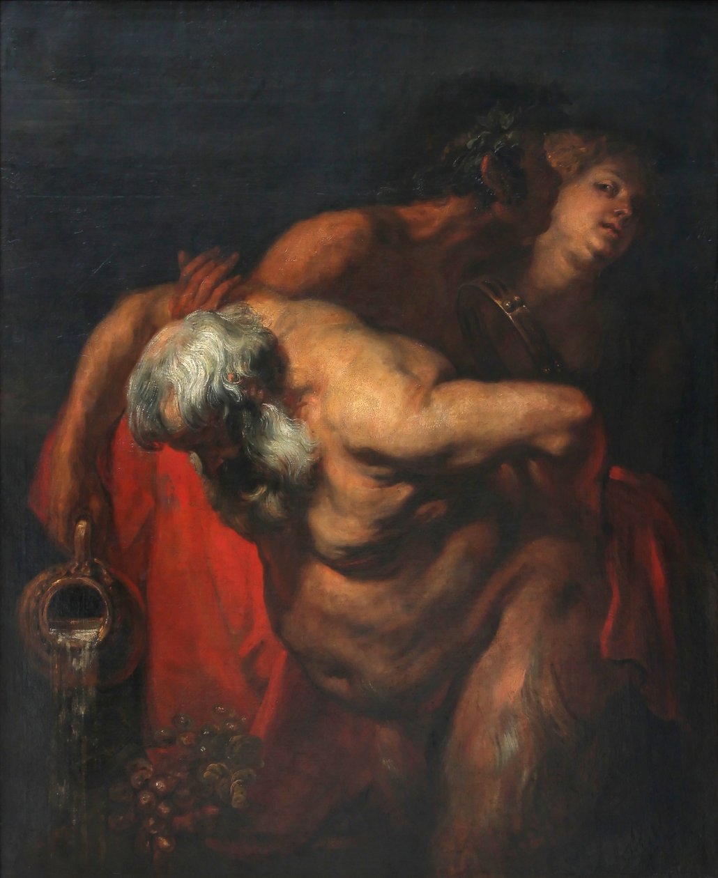 Drunken Silenus Supported by a Faun and a Bacchante by Anthony van Dyck