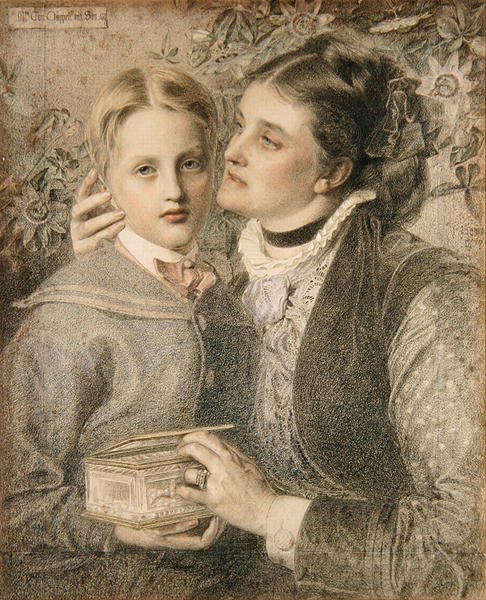 Mrs Tom Chappell and Son by Anthony Frederick Augustus Sandys