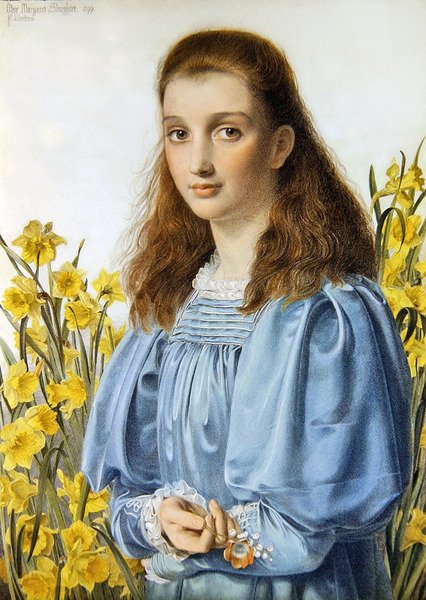 Olive Margaret Slaughter by Anthony Frederick Augustus Sandys