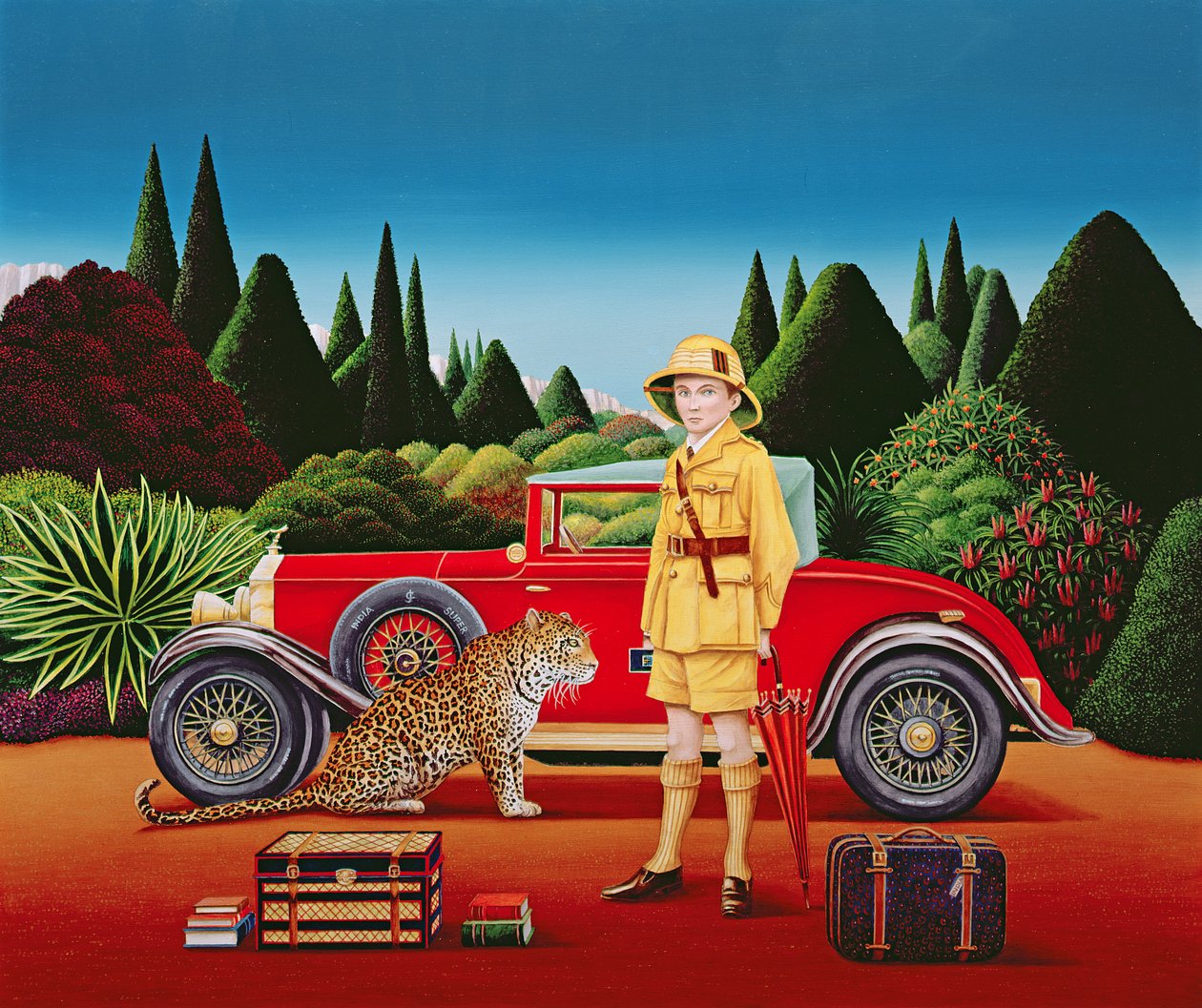 Red Rolls Royce by Anthony Southcombe