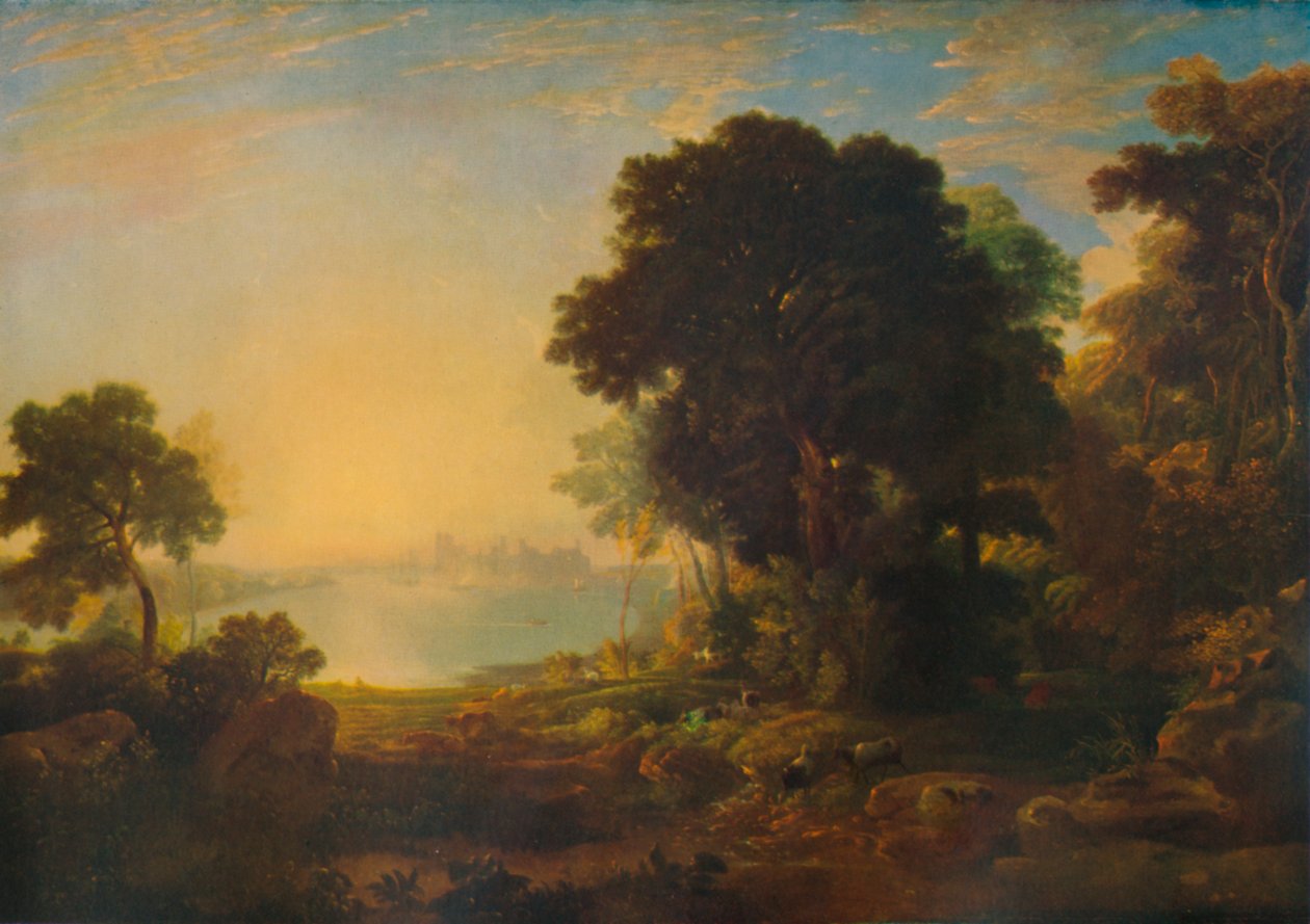 Carnarvon Castle by Anthony Vandyke Copley Fielding