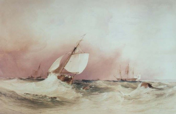 Seascape off the South Coast by Anthony Vandyke Copley Fielding